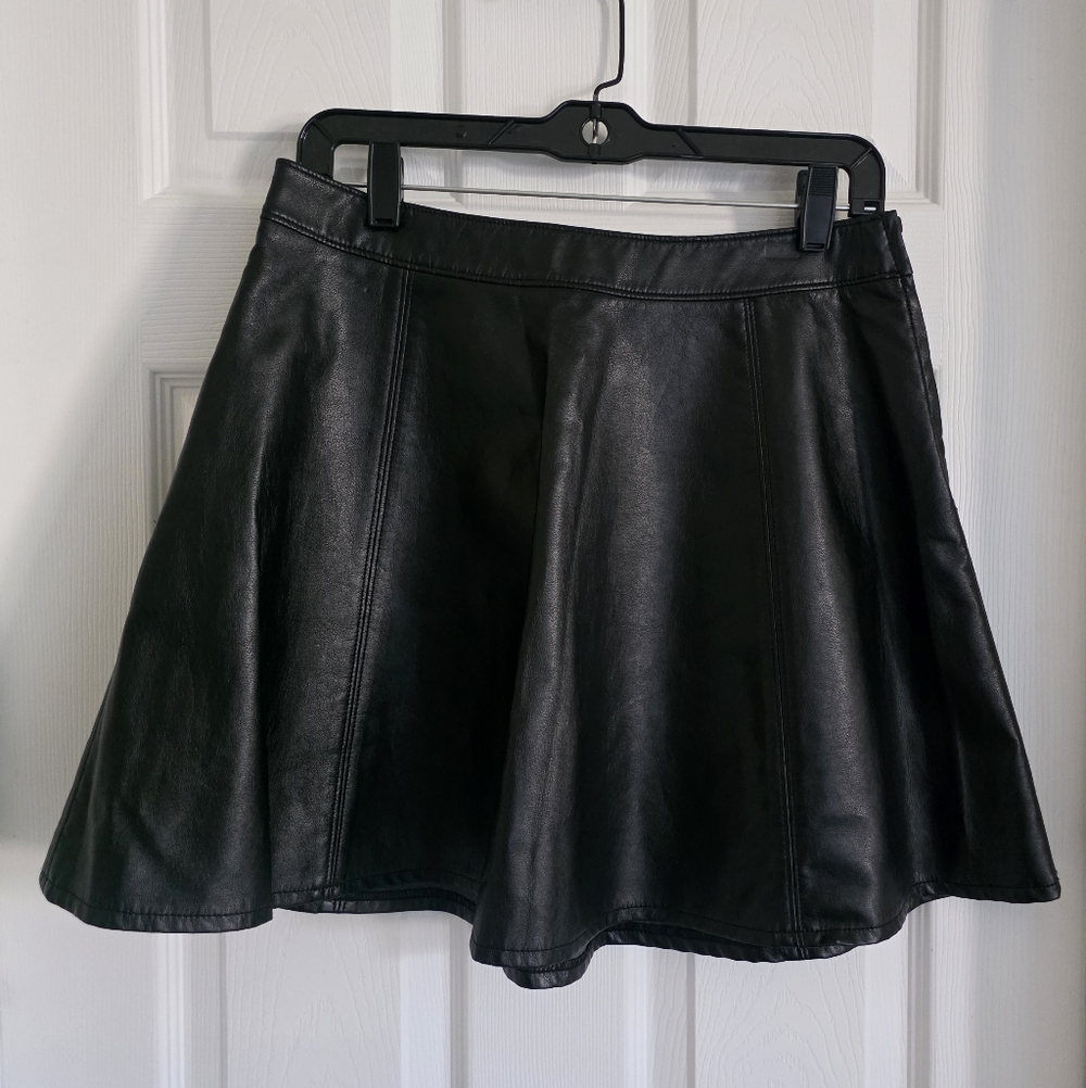 Black Leather Skirt